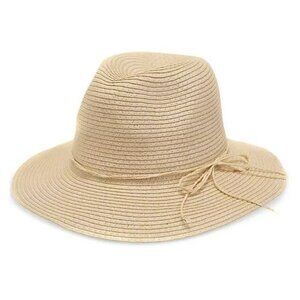 Style & Co Women's Basic Straw Panama Hat Natural O/S (MSRP $39)